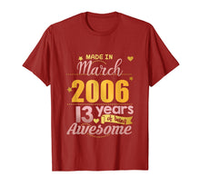 Ladda upp bild till gallerivisning, Funny shirts V-neck Tank top Hoodie sweatshirt usa uk au ca gifts for 13th Birthday Shirt Girls March 13 Year Old Daughter Gifts 2473740

