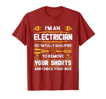 Ladda upp bild till gallerivisning, Funny shirts V-neck Tank top Hoodie sweatshirt usa uk au ca gifts for Funny Electrician Gifts - I&#39;m An Electrician T-Shirt 1177535
