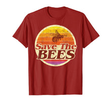 Ladda upp bild till gallerivisning, Save The Bees Tshirt Women Men Vintage Retro Distressed Gift 561582
