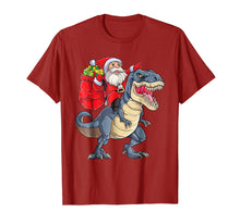 Ladda upp bild till gallerivisning, Funny shirts V-neck Tank top Hoodie sweatshirt usa uk au ca gifts for Dinosaur Christmas Shirt Boys Santa T rex Kids Xmas Gifts 1967522
