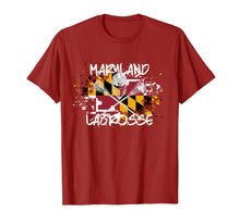 Ladda upp bild till gallerivisning, Funny shirts V-neck Tank top Hoodie sweatshirt usa uk au ca gifts for Maryland Lacrosse T-shirt for Dad Sticks Crossed LAX Flag 1491218
