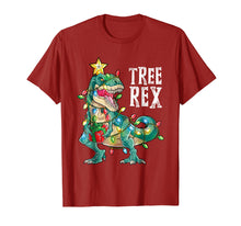 Ladda upp bild till gallerivisning, Christmas Shirts For Boys Kids Dinosaur Tree Rex Pajamas Men
