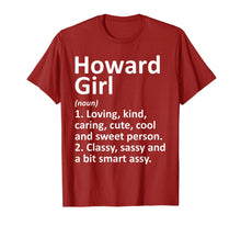 Ladda upp bild till gallerivisning, HOWARD GIRL WI WISCONSIN Funny City Home Roots Gift T-Shirt 246637

