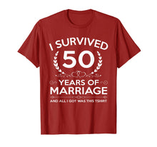 Ladda upp bild till gallerivisning, 50th Wedding Anniversary Gifts Couples Husband Wife 50 Years T-Shirt-439990
