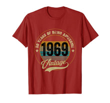 Ladda upp bild till gallerivisning, Awesome Since 1969 T-Shirt 50th Birthday Gifts 50 Year Old T-Shirt 104251
