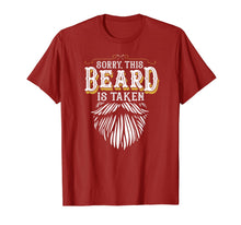 Ladda upp bild till gallerivisning, Mens Sorry This Beard is Taken Country Retro Valentines Day Gift T-Shirt-558410
