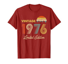 Ladda upp bild till gallerivisning, Vintage 1976 Made in 1976 43rd birthday 43 years old Gift T-Shirt
