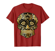 Ladda upp bild till gallerivisning, Funny Day Of The Dead Sugar Skull Flowers Dia De Los Muertos T-Shirt 735727
