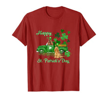 Ladda upp bild till gallerivisning, Cocker Spaniel Riding Green Truck St Patrick&#39;s Day Gifts T-Shirt-1276226
