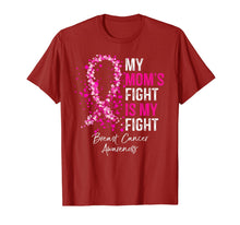 Ladda upp bild till gallerivisning, My Mom's Fight Is My Fight Breast Cancer Awareness Gifts T-Shirt 157261
