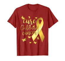 Ladda upp bild till gallerivisning, Cure Childhood Cancer T-Shirt with Gold Ribbon 135996
