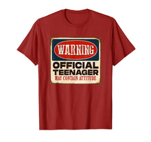 Ladda upp bild till gallerivisning, Funny 13th Birthday T Shirt Official Teenager 13 Years Old 171467
