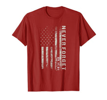 Ladda upp bild till gallerivisning, Never Forget 09.11.2001 American Flag Tshirt Patriotic Shirt 252768

