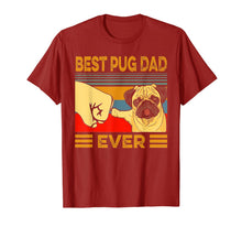 Ladda upp bild till gallerivisning, Best Pug Dad Ever Retro Vintage T-Shirt-297097
