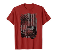 Ladda upp bild till gallerivisning, Vintage US Flag Jeeps Shirt - Jeeps Enthusiast T Shirt 96405
