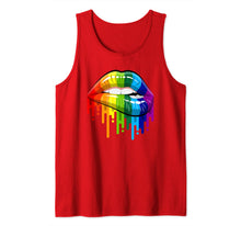 Ladda upp bild till gallerivisning, Lgbt Rainbow Lips Pride for Gay Homosexual Lesbian T-Shirt Tank Top 38578
