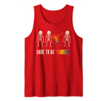 Ladda upp bild till gallerivisning, Dare To Be Yourself Art | Cute LGBT Pride Design Gift Tank Top 138040
