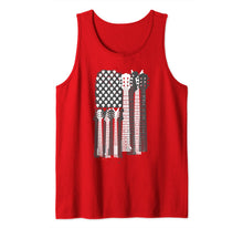 Ladda upp bild till gallerivisning, Guitar Plectrum Art | American Flag Band Art Gift Tank Top 545228
