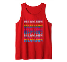 Ladda upp bild till gallerivisning, HUMAN Flag LGBT SHIRT Gay Pride Month Transgender RAINBOW  Tank Top 98167
