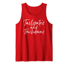 Ladda upp bild till gallerivisning, Game Day Apparel for Women Cute Tailgates and Touchdowns Tank Top 500876
