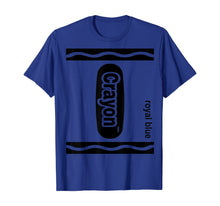 Ladda upp bild till gallerivisning, Royal blue Crayon Box Halloween Costume Matching Couple T-Shirt 310875
