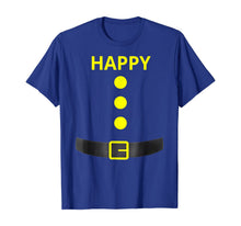 Ladda upp bild till gallerivisning, Happy Dwarf Halloween Costume Blue Shirt T-Shirt 120323
