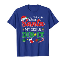 Ladda upp bild till gallerivisning, Funny shirts V-neck Tank top Hoodie sweatshirt usa uk au ca gifts for Dear Santa My Sister Did It Funny Christmas Kids Boys Gifts T-Shirt 580152
