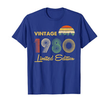 Ladda upp bild till gallerivisning, Vintage 1980 40 years Awesome 40th birthday Retro Cassette TShirt482262
