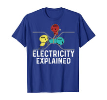 Ladda upp bild till gallerivisning, Ohm Volt Amp Electricity Explained Funny Electrician Nerd TShirt421329

