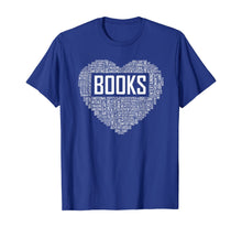 Ladda upp bild till gallerivisning, Book Lover Heart Gift Bookworm Gifts Love Reading T-Shirt-436820
