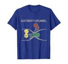Ladda upp bild till gallerivisning, Electricity Explained Funny Ohm Volt Ampe Physics TShirt99609
