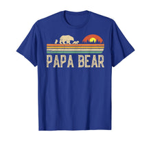 Ladda upp bild till gallerivisning, Mens Papa Bear Vintage Art Daddy Wildling Father's Day Dad TShirt423569
