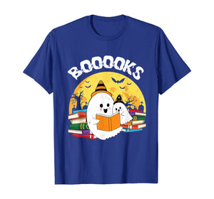 Booooks Ghost Reading Books Halloween Tshirt Gifts 286238