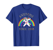 Ladda upp bild till gallerivisning, Dabbing Unicorn Birthday Girl Gifts 11 Years Old Since 2008 T-Shirt 214860
