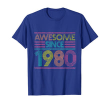 Ladda upp bild till gallerivisning, Awesome Since 1980 40th Birthday Gifts 40 Years Old T-Shirt-169308
