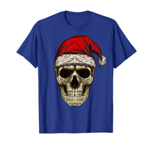 Ladda upp bild till gallerivisning, Funny shirts V-neck Tank top Hoodie sweatshirt usa uk au ca gifts for Santa Hat Sugar Skull Day Of The Dead Funny Christmas Skull T-Shirt 669252
