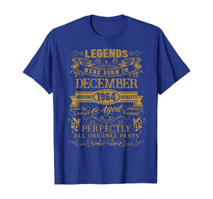 Funny shirts V-neck Tank top Hoodie sweatshirt usa uk au ca gifts for 55th Birthday Gifts Legends Were Born In December 1964 T-Shirt 885452