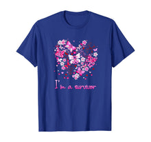 Ladda upp bild till gallerivisning, I'm a survivor heart pink ribbon breast cancer shirt 113005
