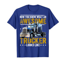Ladda upp bild till gallerivisning, Funny shirts V-neck Tank top Hoodie sweatshirt usa uk au ca gifts for Awesome Trucker Big Rig Semi-Trailer Truck Driver Gift Men T-Shirt 363090
