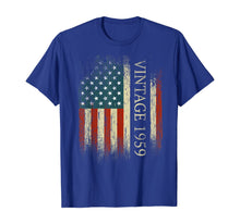 Ladda upp bild till gallerivisning, Funny shirts V-neck Tank top Hoodie sweatshirt usa uk au ca gifts for 60th Birthday Gifts Vintage 1959 Usa Flag 60 Year Old Bday T-Shirt 275764
