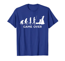 Ladda upp bild till gallerivisning, Funny shirts V-neck Tank top Hoodie sweatshirt usa uk au ca gifts for Game Over Wedding Groom Bachelor T-Shirt Funny Evolution 2599009
