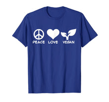 Ladda upp bild till gallerivisning, Funny shirts V-neck Tank top Hoodie sweatshirt usa uk au ca gifts for Peace love vegan T-Shirt 2985839
