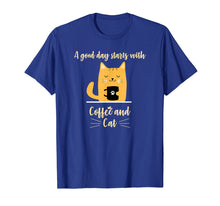 Ladda upp bild till gallerivisning, Funny shirts V-neck Tank top Hoodie sweatshirt usa uk au ca gifts for A good day starts with Coffee, Orange Cat Lover Tshirt Gifts 3725759
