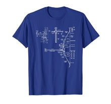 Ladda upp bild till gallerivisning, Funny shirts V-neck Tank top Hoodie sweatshirt usa uk au ca gifts for Cool Archery Tees - Bow Design Blueprint T-Shirt 2241532

