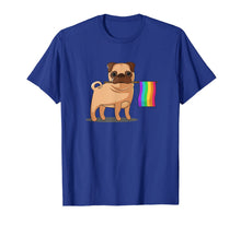 Ladda upp bild till gallerivisning, Gay Pride Flag Pug T-Shirt - LGBT Pride Shirt 27435
