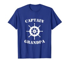 Ladda upp bild till gallerivisning, Cool Captain Grandpa Ship Wheel Boat Novelty Gift T-Shirt 291700
