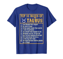 Ladda upp bild till gallerivisning, Funny shirts V-neck Tank top Hoodie sweatshirt usa uk au ca gifts for Birthday Gifts Idea Top 10 Rules of Taurus Zodiac T-shirt 3407387

