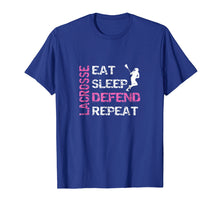 Ladda upp bild till gallerivisning, Funny shirts V-neck Tank top Hoodie sweatshirt usa uk au ca gifts for Girls Lacrosse T Shirt Lax Gear Gifts Eat Sleep Defend 2035488
