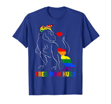 Ladda upp bild till gallerivisning, Free Mom Hugs T-Shirt - LGBT Mom Saurus Rainbow Shirts Gift 42691
