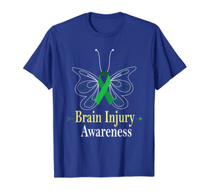 Funny shirts V-neck Tank top Hoodie sweatshirt usa uk au ca gifts for Brain Injury Awareness Butterfly Green Ribbon Tshirt Gifts 2798367
